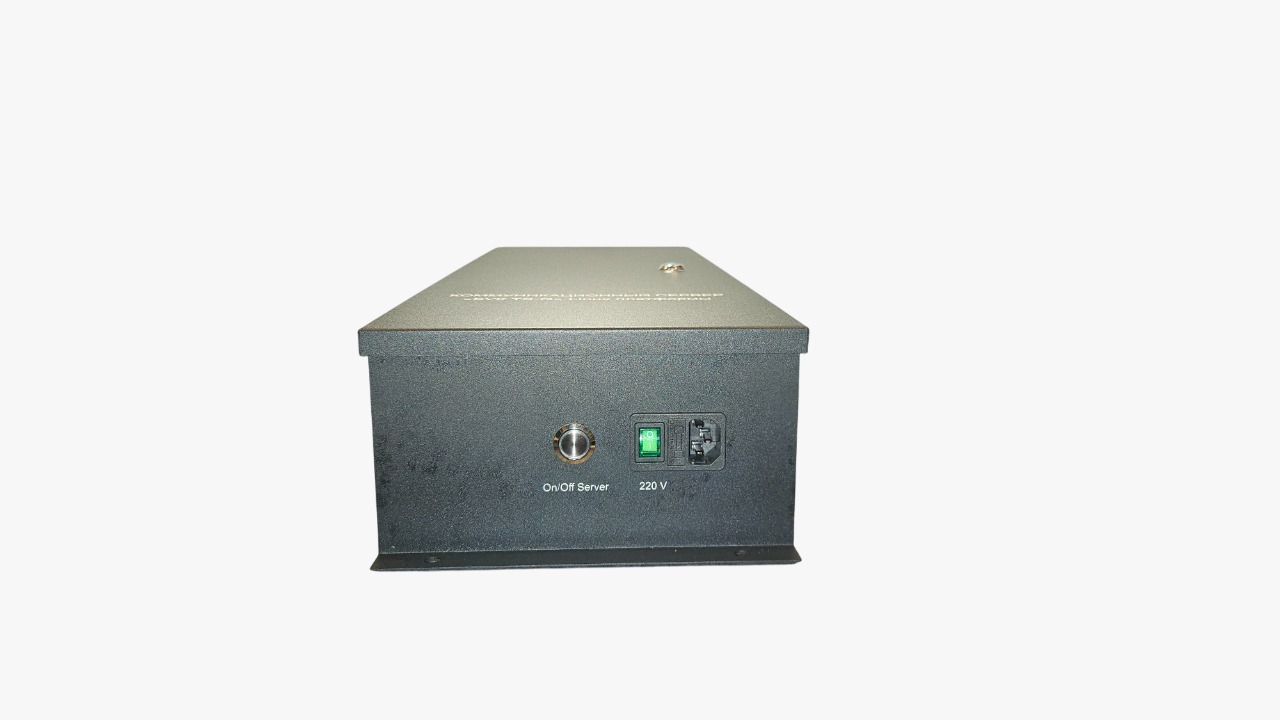 Ввод 220 V и выключатель сервера снаружи корпуса